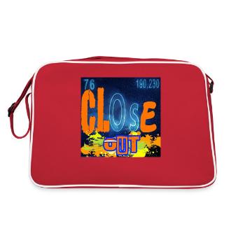 CLOSE OUT CHEMISTRY - Sac Retro - rouge/blanc - Dos