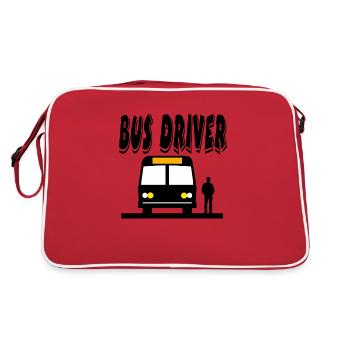 bus - Sac Retro - rouge/blanc - Dos