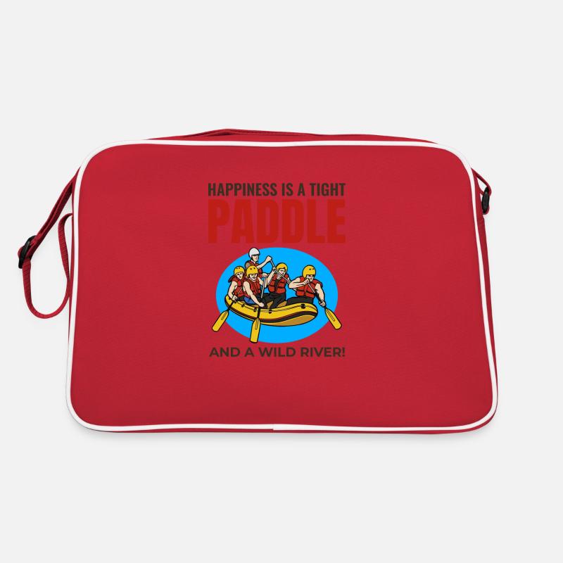 Rafting Team Raft Eau Vive Rafter Paddle Drôle Sac Retro