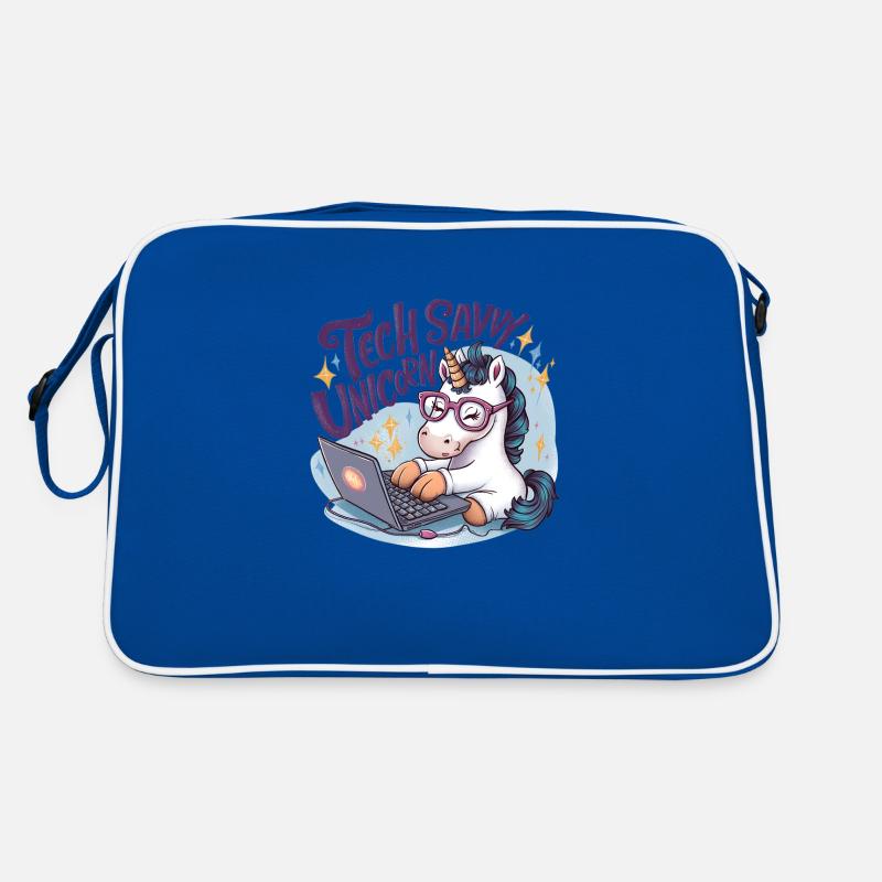 TECHNISCH VERSIERTES EINHORN Retro Tasche