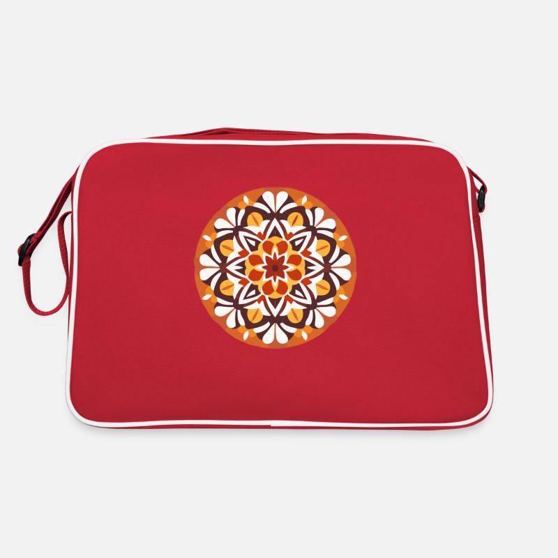 Mandala Pattern Colors Symmetrical5 Retro Bag