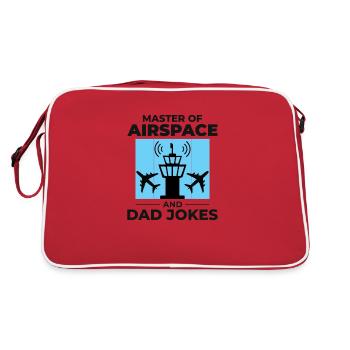 Air Traffic Controller Dad ATC Aviation Humor - Retro Bag - red/white - Back