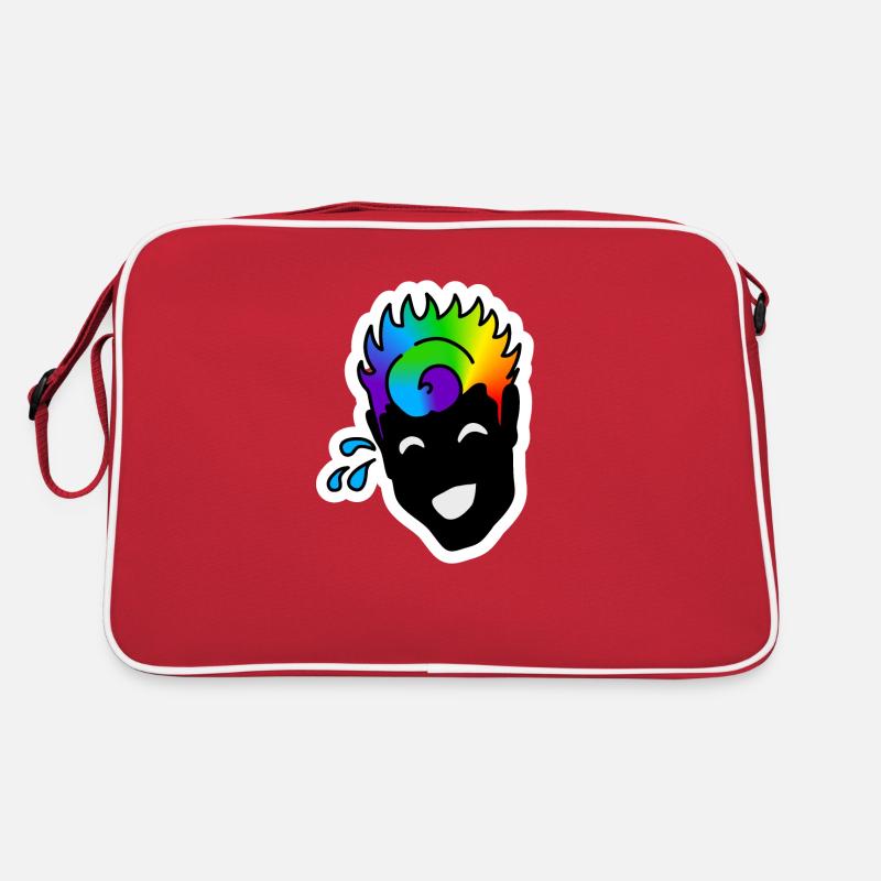 Laughing mao : Sticky Queer Pride Retro Tasche