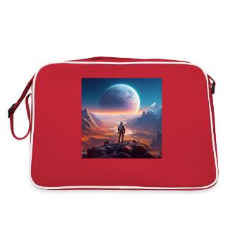 Pluton et sa Lune montante Charon - Sac Retro - rouge/blanc - Dos
