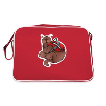 Tazz Talks | Emotional Suppawt - Retro Bag - red/white - Back