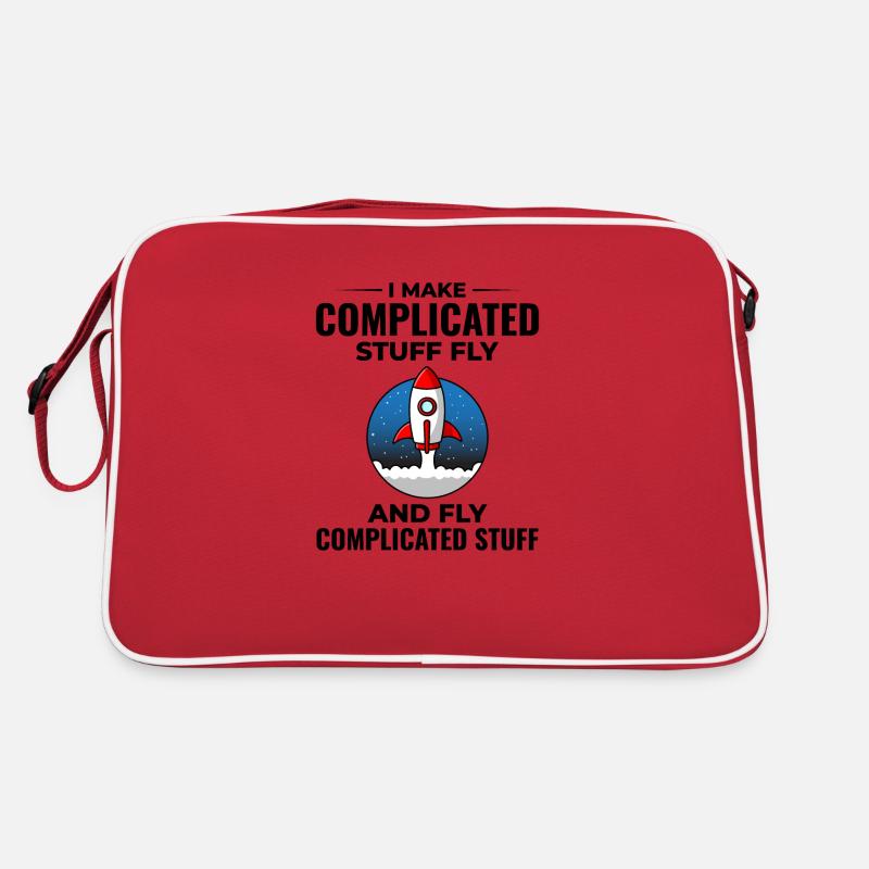 Aerospace Engineer Astronautical Rocket Scientist Retro Bag
