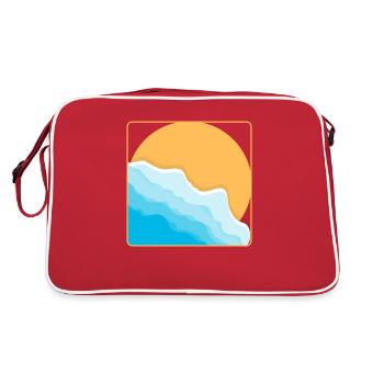 Beach - Retro Bag - red/white - Back