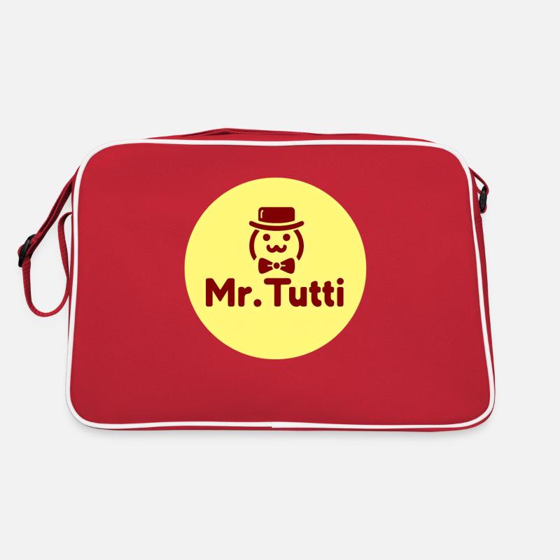 Herr Tutti - rundes Logo Retro Tasche