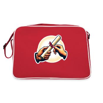 Presentation of certificates - Retro Bag - red/white - Back