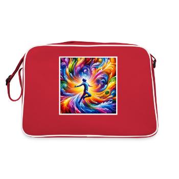 High frequency - Retro Bag - red/white - Back