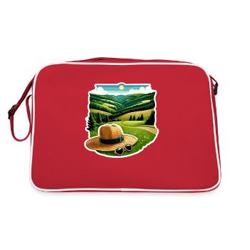 Sauerland Region - Retro Bag - red/white - Back