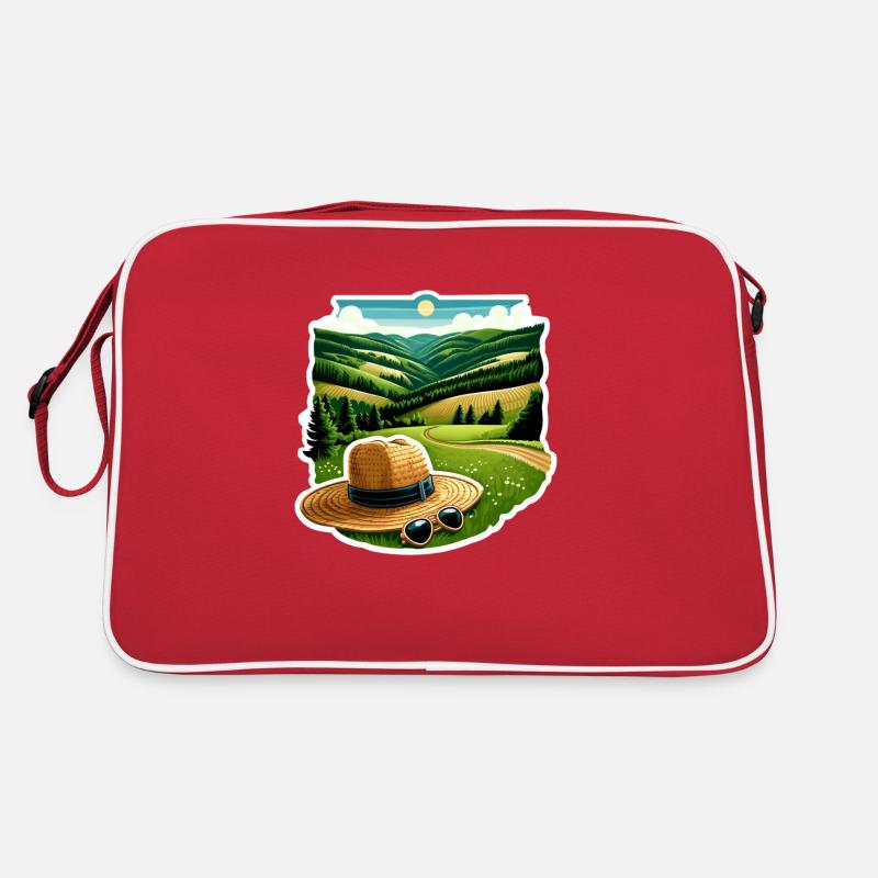 Sauerland Region - Retro Tasche - Rot/Weiß