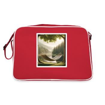 Sauerland Landscape - Retro Bag - red/white - Back