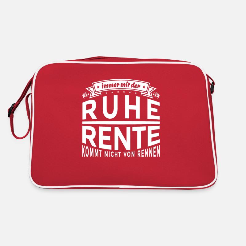 Lustiger Spruch - Immer mit der Ruhe - Rentner Retro Tasche