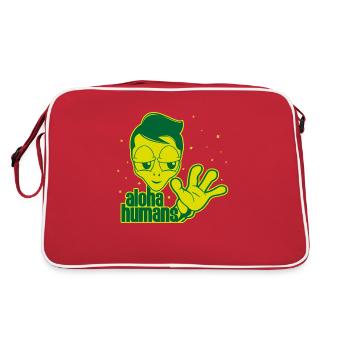 Extraterrestre extraterrestre Ausserirdische Aloha Humains - Sac Retro - rouge/blanc - Dos