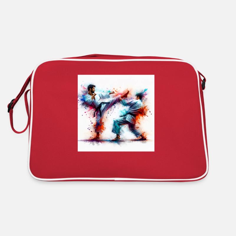 Karaté aquarelle Sac Retro