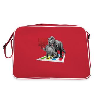 Dino Twist - Retro Bag - red/white - Back