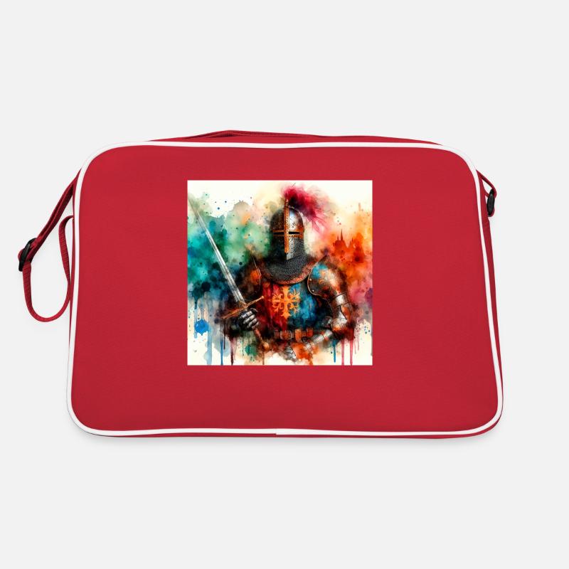 Medieval knight - Retro Bag - red/white