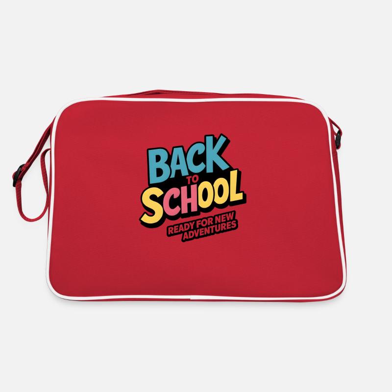Retour à l’école - Sac Retro - rouge/blanc