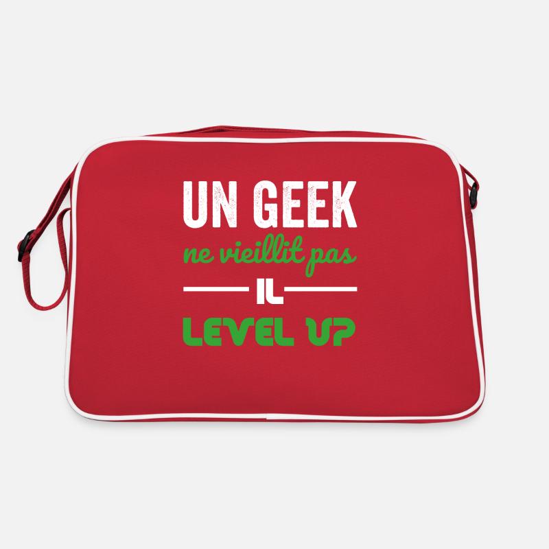 A geek doesn't get old, he level up Retro Bag