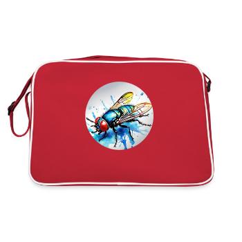 Bow tie round - Retro Bag - red/white - Back