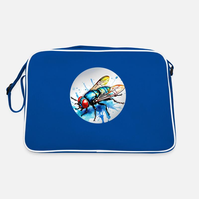 Fliege rund Retro Tasche
