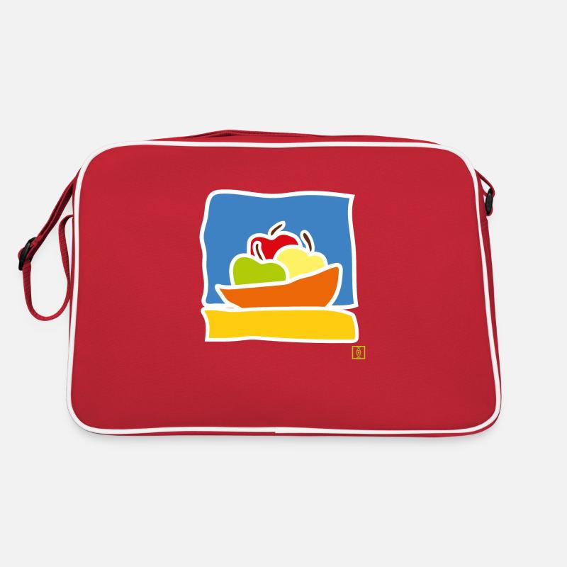 apple - Retro Bag - red/white