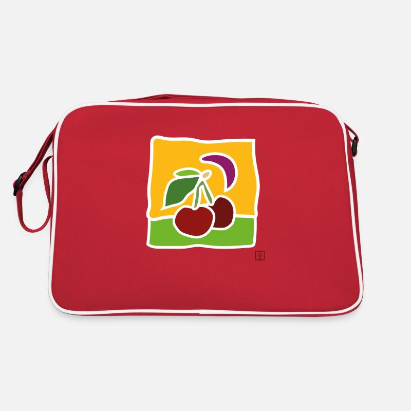 cherry - Retro Bag - red/white