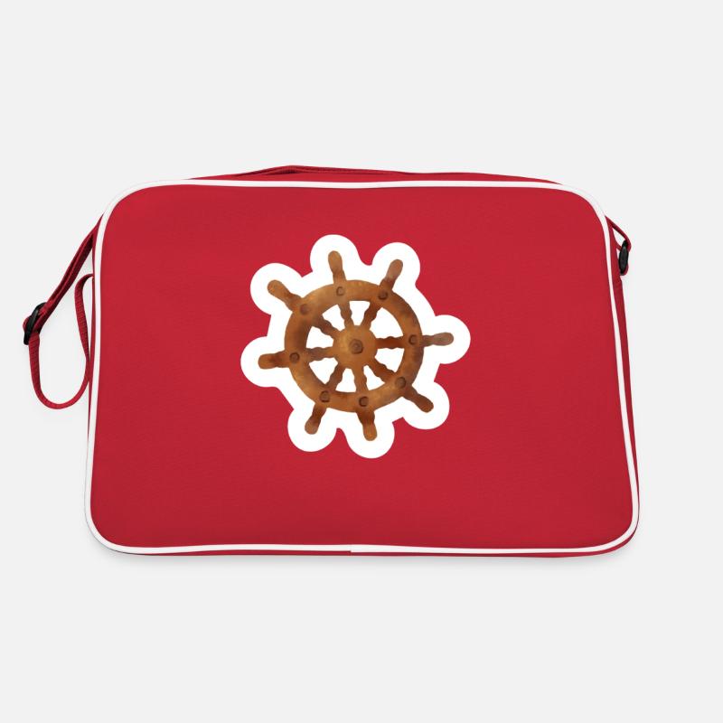 Boot - Retro Tasche - Rot/Weiß