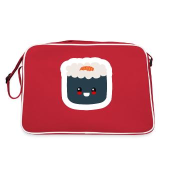 sushi, fan de sushi, wasabi - Sac Retro - rouge/blanc - Dos