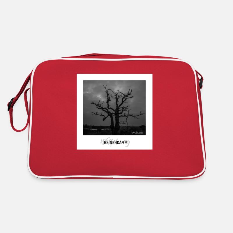 Wolfsburger Baum im Heinenkamp - Retro Tasche - Rot/Weiß