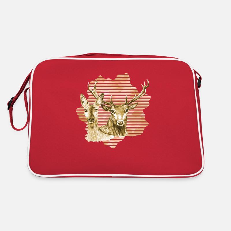 Deer and doe Retro Bag