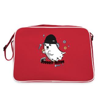 Boooost Saison - Retro Tasche - Rot/Weiß - Hinten