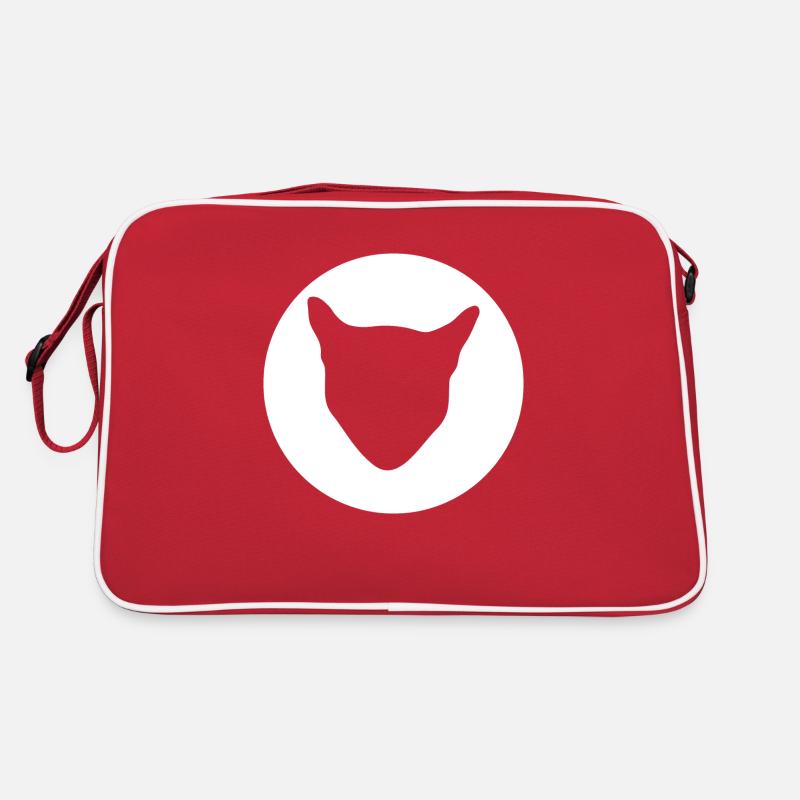 Katzenkopf Retro Tasche
