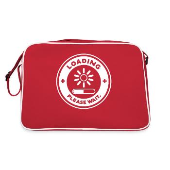 Loading Please Wait - Retro Bag - red/white - Back