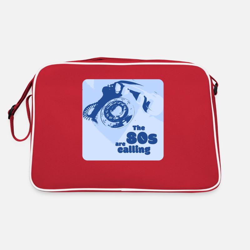 The 80s are calling - Variant Blue - Retro Bag - red/white