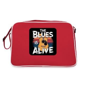 The Blues Lives Un design de blues vintage pour les fans de blues - Sac Retro - rouge/blanc - Dos