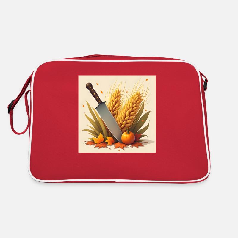 DrachenqodeLI - Retro Tasche - Rot/Weiß