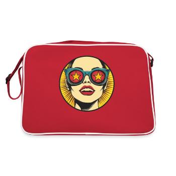 Star effect: your retro style look! - Retro Bag - red/white - Back