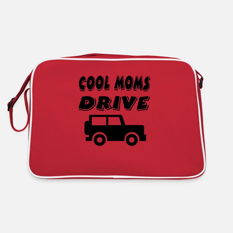 Auto - Retro Tasche - Rot/Weiß