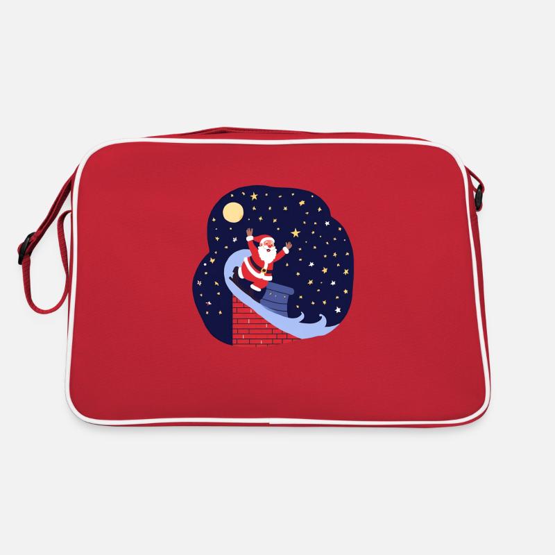 Le Père Noël arrive Sac Retro