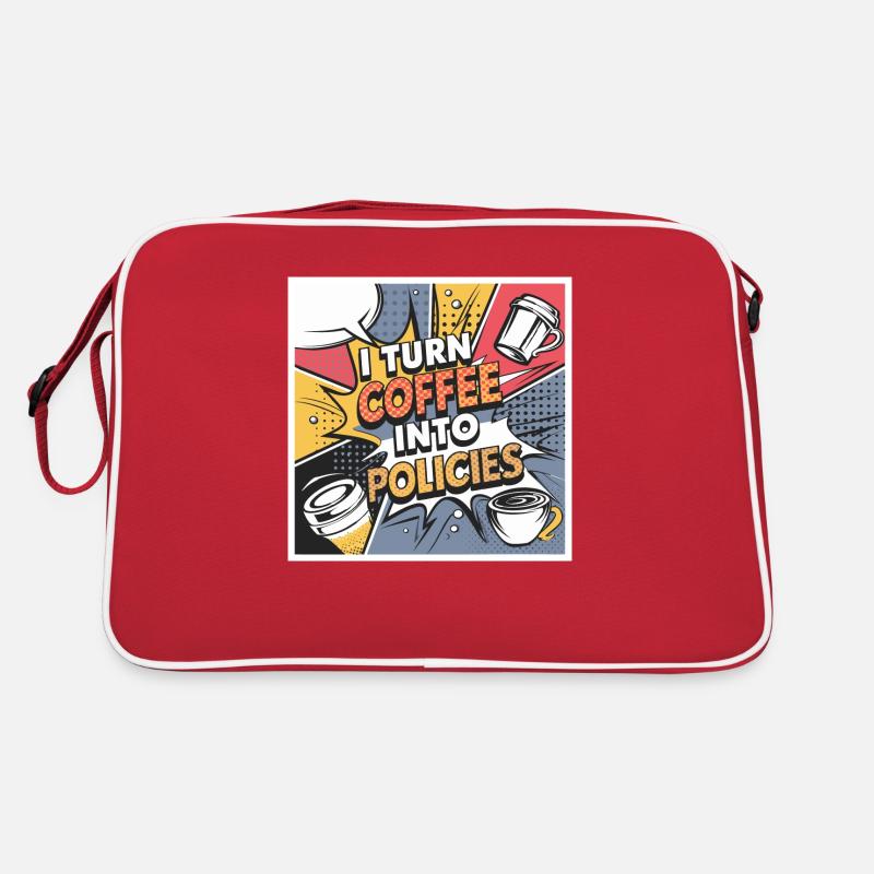Für Versicherungsprofis, die Kaffee lieben Retro Tasche