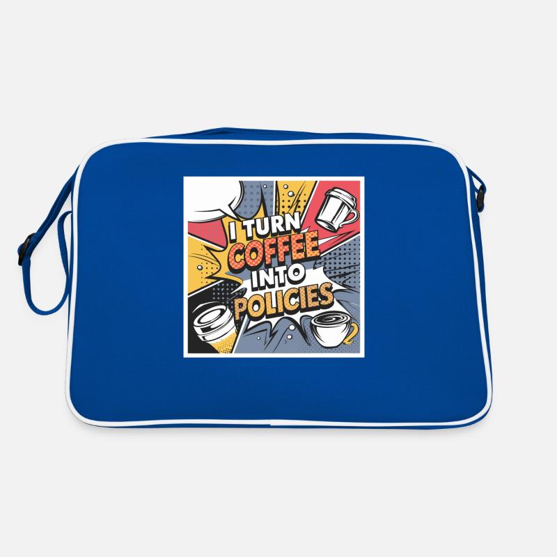 Für Versicherungsprofis, die Kaffee lieben Retro Tasche