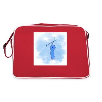 Doigt céleste - Sac Retro - rouge/blanc - Dos