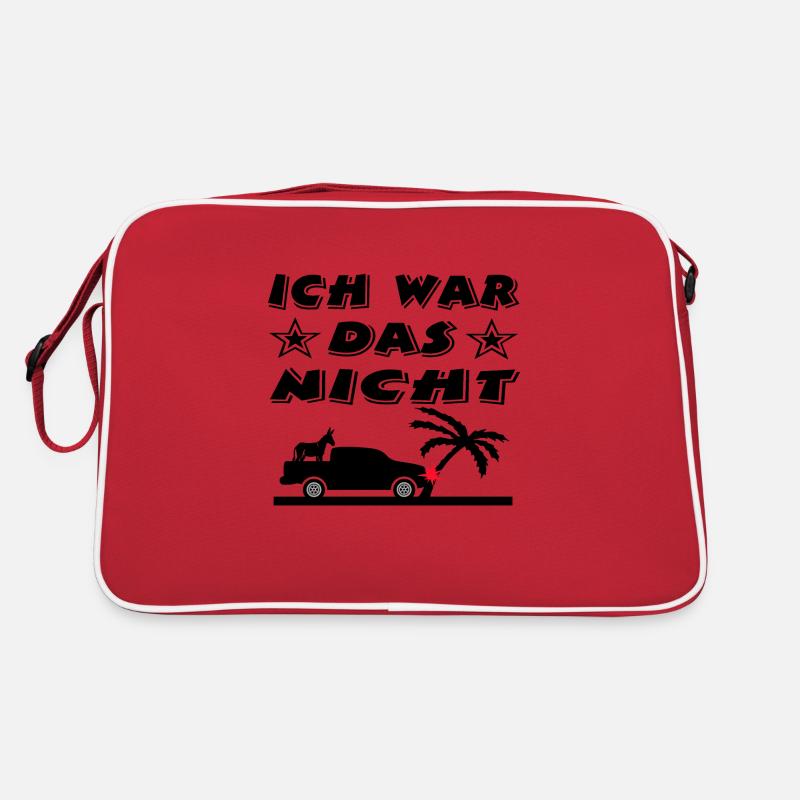 Auto - Retro Tasche - Rot/Weiß