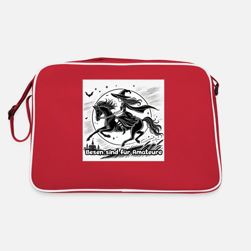 Pferde statt Besen Retro Tasche