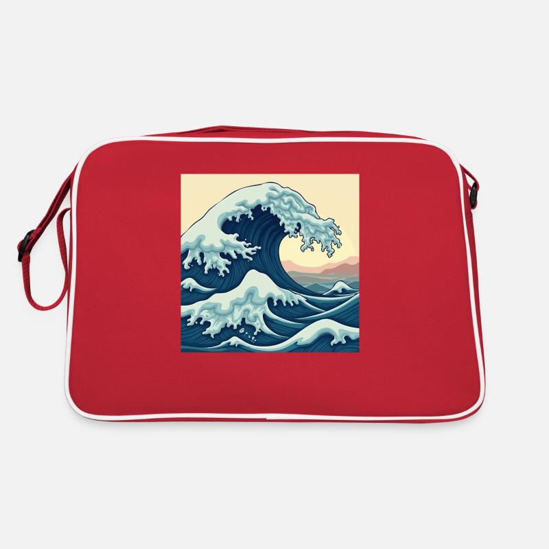 Fantastic Atlantic Ocean - Retro Ocean Waves Retro Bag