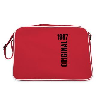 1987 Cadeau Anniversaire 1987 édition limitée 1987 - Sac Retro - rouge/blanc - Dos