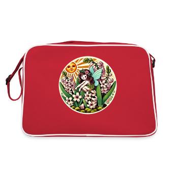 Spring Hyacinth Fairy - Retro Bag - red/white - Back