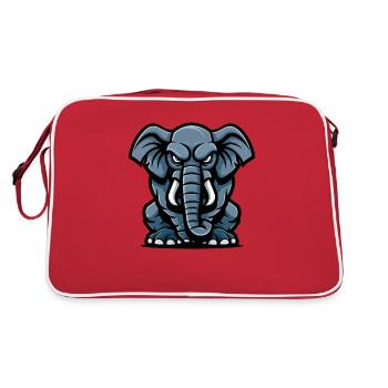 Bande dessinée éléphant - Sac Retro - rouge/blanc - Dos